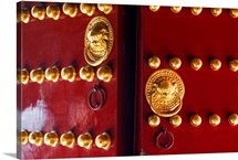 Close Up View of a Gate, Temple of Heaven, Beijing, China