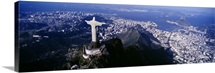 Aerial Rio de Janeiro Brazil