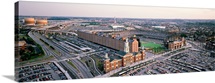 Aerial view of a baseball field, Baltimore, Maryland