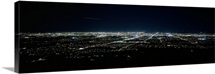 Aerial view of a city lit up at night, Phoenix, Maricopa County, Arizona