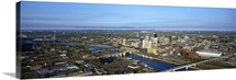 Aerial view of a city, St. Paul, Minneapolis, Minnesota,