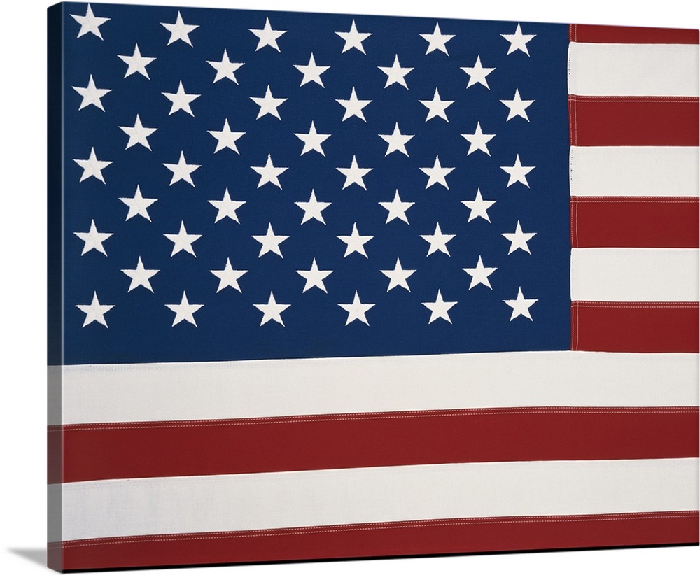 Premium Thick Wrap Canvas Wall Art Entitled American Flag Ebay