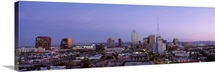 Arizona, Phoenix, Aerial view of the city at dusk