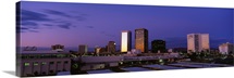 Arizona, Phoenix, Skyline at dusk