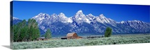 Barn and Tetons Grand Teton National Park WY