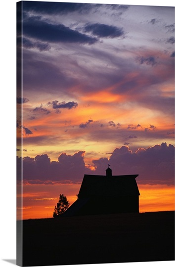 Barn at Sunset 