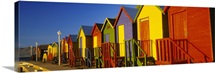 Beach huts in a row, St James, Cape Town, South Africa