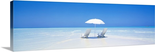 Beach Parasol & Chairs Maldives 