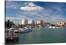 Boats at a harbor, Clearwater Beach, Pinellas County, Florida