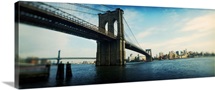 Bridge across a river Brooklyn Bridge East River Brooklyn New York City New York State