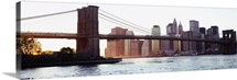 Bridge across a river, Brooklyn Bridge, East River, Manhattan, New York City, New York State