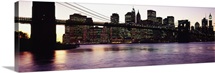 Bridge across a river, Brooklyn Bridge, East River, Manhattan, New York City, New York State