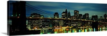 Bridge across a river, Brooklyn Bridge, East River, Manhattan, New York City, New York State