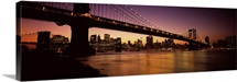 Bridge across the river, Manhattan Bridge, Lower Manhattan, New York City, New York State