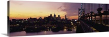 Bridge over a river, Benjamin Franklin Bridge, Philadelphia, Pennsylvania