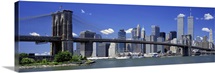 Brooklyn Bridge Skyline New York City NY