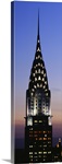 Building lit up at twilight, Chrysler Building, Manhattan, New York City, New York State