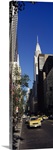 Buildings along a road, Chrysler Building, Manhattan, New York City, New York State