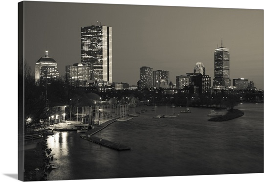 Buildings at the waterfront, John Hancock Tower, Boston, Massachusetts