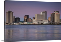 Buildings at the waterfront, Mississippi River, New Orleans, Louisiana