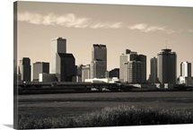 Buildings at the waterfront, Mississippi River, New Orleans, Louisiana