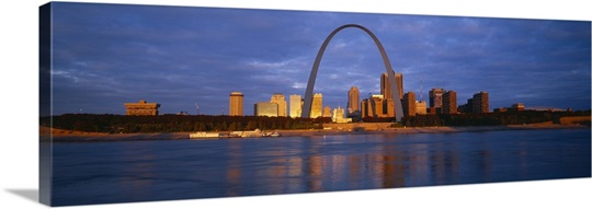 Buildings At The Waterfront, Mississippi River, St. Louis, Missouri