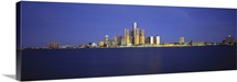 Buildings at waterfront, Detroit, Michigan