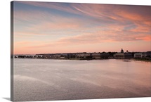 Buildings at waterfront, US Naval Academy, Severn River, Annapolis, Maryland