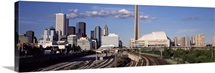 Buildings in a city, CN Tower, Toronto, Ontario, Canada