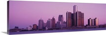 Buildings in a city, Detroit, Michigan
