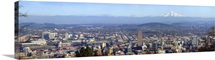 Buildings in a city viewed from Pittock Mansion Portland Multnomah County Oregon