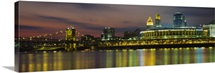 Buildings lit up at night, Cincinnati, Hamilton County, Ohio