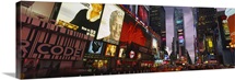 Buildings lit up at night, Times Square, Manhattan, New York City, New York State