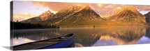 Canoe Leigh Lake Grand Teton National Park WY