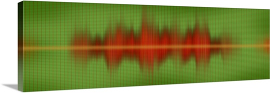 Close-up of sound waves