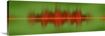 Close-up of sound waves