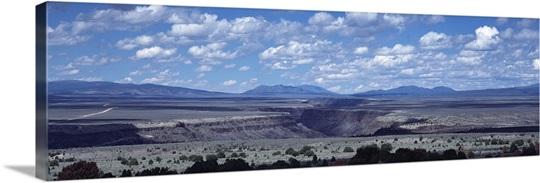 Clouds over a landscape, Rio Grande Gorge, Taos, New Mexico