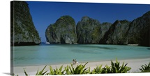 Couple standing on the beach, Thailand