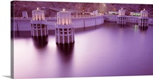 Dam on a lake, Hoover Dam, Lake Mead, Mohave County, Nevada