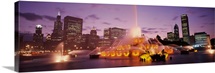 Dusk Buckingham Fountain Chicago IL USA