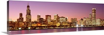 Dusk Skyline Chicago IL