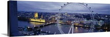 Ferris wheel in a city, Millennium Wheel, London, England