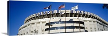 Flags in front of a stadium, Yankee Stadium, New York City, New York