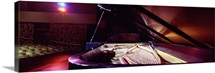 Grand piano on a concert hall stage, University Of Hawaii, Hilo, Hawaii