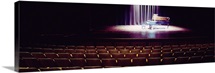 Grand piano on a concert hall stage, University Of Hawaii, Hilo, Hawaii