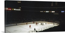Group of people playing ice hockey Chicago Illinois