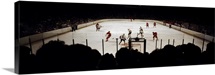 Group of people playing ice hockey, Chicago, Illinois