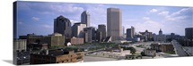 High angle view of a city Indianapolis Marion County Indiana