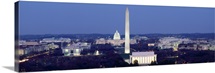 High angle view of a city, Washington DC