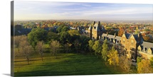 High angle view of a college, Trinity College, Hartford, Connecticut